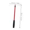 TOYANDONA 1pcs Telescopic Poker Chip Collector Rake Ergonomic Push Organizer for Home Parties and Board Games Convenient and Portable Poker Accessory Red view 2
