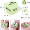 1 Set of 4 Marbled Engraved Glow-in-The-Dark Dice Set, Adult Polyhedral Game Accessories (Glow-in-The-Dark) view 2