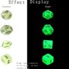 1 Set of 4 Marbled Engraved Glow-in-The-Dark Dice Set, Adult Polyhedral Game Accessories (Glow-in-The-Dark) view 3
