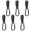 6 Pack Stroller Hooks for Bags, Baby Stroller Clips and Hooks Each Hold 33 lbs, Adjustable Stroller Carabiner Clip for UPPAbaby, DOONA, Baby Jogger, Britax, ChiccoC view 1