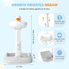 SMLXLXX Adjustable Height Baby Shower Stand with Anti-Slip Base,Bath Shower Standing Support Stand,Portable Bath Helper Baby,Free Mother Hands view 2