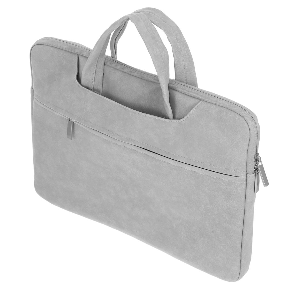 14 Inch Laptop Sleeve Case with Multi Pocket Design Lightweight PU Tote Bag for Business Office College