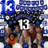 13th Birthday Decorations for Boys Girls, Blue Black Omg Ur A Teenager Birthday Party Decorations, Official 13 Teenager Backdrop, Foil Balloons 13, Banner, Balloons, Hanging Swirls, Birthday Card Set view 3