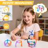 Valentines Day Gift for Kids, 30Pcs Magnetic Travel Toys, Magnets Men for Kids, Cute Magnetic People Airplane Car Travel Essential, Fridge Magnets Sensory Fidget Toys for Adults Kids view 3