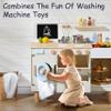 Pillowhale Wooden PlayKitchen Set, Large Interactive Toy Kitchen Set with Washer, Oven, Drawer & Storage, Metal Cookware, Blackboard, Kids Kitchen Playset, Play Kitchen for Toddlers 3+ view 2