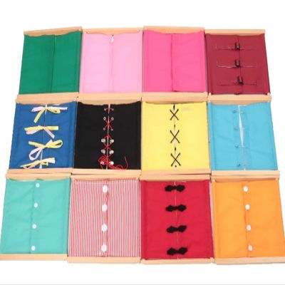 LLTCMAOYI Montessori Children's Early Education Clothing Piece Set, Exercise Children's Hands-On Ability Clothing Piece