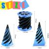 3 Packs Impossible Cone, Spiral Cone Fidget Toy 3D Printed Spiral Cone Toy, Pyramid Passthrough Sculpture, Mini Cones Pass Through Pyramid Fidget Toy for Stress and Anxiety Relaxing view 2