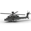 Aetheria Military Helicopter Building Bricks, AH-64 WW2 Military Army Airplane, MOC Air-Force Aircraft Build Blocks Construction for Adult Collectors & Enthusiasts - 995 Pieces view 3