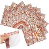 10PCS Dollhouse Accessories, 4x4 Inch PVC Dollhouse Wallpaper Peel and Stick, Faux 3D Brick Wallpaper for Decoration, Gift for Lovers view 1
