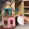 10PCS Dollhouse Accessories, 4x4 Inch PVC Dollhouse Wallpaper Peel and Stick, Faux 3D Brick Wallpaper for Decoration, Gift for Lovers view 3