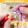 Easter Basket Stuffers for Toddler Kids, 10Pcs Magnetic Travel Toys, Magnets Men for Kids, Cute Magnetic People Airplane Car Travel Essential, Fridge Magnets Sensory Fidget Toys for Adults Kids view 4