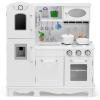 GLACER Kids Kitchen Playset w/Telephone, Wooden Montessori Pretend Play Toys w/Light & Sound, Microwave, Ice Maker, Oven, Sink & Faucet, Cooking Accessories, ASTM Certified Play Kitchen for Toddlers view 1