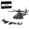 Aetheria Military Helicopter Building Bricks, AH64E WW2 Military Army Airplane, MOC Air-Force Aircraft Build Blocks Construction for Adult Collectors & Enthusiasts - 1205 Pieces view 4