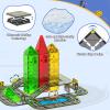 HarworLife Magnetic Tiles Road Set, Magnetic Building Blocks for Kids Ages 3+Year Old, Montessori Educational Magnet Toys for Toddler Kids, STEM Creative Toy for Christmas Birthday Gifts view 4