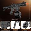 Electric Gel Blaster Modified Toy-ARP9,Semi & Full Automatic Modes Splatter-Blaster 280+FPS,120FT for Outdoor Activities Team Games- Ages 14 & Up and Adults with Drum mag,Long mag,Goggles,Black view 2