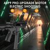 Electric Gel Blaster Modified Toy-ARP9,Semi & Full Automatic Modes Splatter-Blaster 280+FPS,120FT for Outdoor Activities Team Games- Ages 14 & Up and Adults with Drum mag,Long mag,Goggles,Black view 4