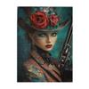 CDSASHCA 500 Pieces of Adult Wooden Puzzle - Sophisticated Hat Silhouette,Feminine Mystery,Noir-Inspired Design,Every Piece is Unique,Enjoy The Solving Process,Gifts Fro Friends and Family view 1