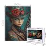 CDSASHCA 500 Pieces of Adult Wooden Puzzle - Sophisticated Hat Silhouette,Feminine Mystery,Noir-Inspired Design,Every Piece is Unique,Enjoy The Solving Process,Gifts Fro Friends and Family view 4