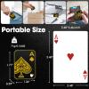 GoQQby Fidget Toys Adults, Metal Keychain Poker Fidget Slider, Magnetic Poker Push Card, Cool Office Gadgets, Relieve Stress, Gift Fidget Toys for Men (Black) view 4