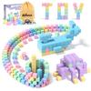 Apluses 113PCS Magnetic Building Blocks, Essential Educational Toys for Kids | Preschool STEM Montessori Sensory Magnet Blocks for Boys and Girls Ages 3-6 view 2