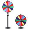 Smartxchoices 24" Spinning Prize Wheel, Casino Prize Wheels Height Adjustable Dual Use Tabletop or Floor Stand, 14 Slots Wheel Spinner Game with Dry Eraser & Marker, Trade Show Carnival Fortune view 1