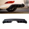 Compatible with Ford Focus ST 2015-18 ABS Material Carbon Fiber Pattern Rear Bumper Diffuser Splitter Spoilers Protector Lip Car Accessories(No Color) view 3
