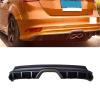 Compatible with Ford Focus ST 2015-18 ABS Material Carbon Fiber Pattern Rear Bumper Diffuser Splitter Spoilers Protector Lip Car Accessories(No Color) view 4