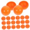 LIFKOME 50pcs Ball Jousting Bingo Machine Foam Balls Party Game Balls Pit Balls Bounce Playroom Raffle Balls Hollow Balls for Bingo Hollow Balls Raffle Cage Balloon Orange view 1