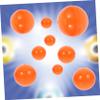 LIFKOME 50pcs Ball Jousting Bingo Machine Foam Balls Party Game Balls Pit Balls Bounce Playroom Raffle Balls Hollow Balls for Bingo Hollow Balls Raffle Cage Balloon Orange view 3