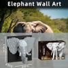 3D Wall Art Elephant Building Block Sets - Cute Animal Micro Mini Building Bricks Kit Creative Ideals Toy for Adult, Collectible Architecture Decoration, Party Favor for 14+ Adult, 1625PCS (Elephant) view 2