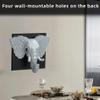 3D Wall Art Elephant Building Block Sets - Cute Animal Micro Mini Building Bricks Kit Creative Ideals Toy for Adult, Collectible Architecture Decoration, Party Favor for 14+ Adult, 1625PCS (Elephant) view 4