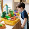 JUKUDAHU Water Table Play Sink Toy for Kids 3 4 5 6 Years Old - Outdoor Kitchen with Running Water, Fishing Games, Toddler Water Play Table for Kids Ages 3-8, Beach Outdoor Toys, Summer Gifts view 2