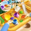 JUKUDAHU Water Table Play Sink Toy for Kids 3 4 5 6 Years Old - Outdoor Kitchen with Running Water, Fishing Games, Toddler Water Play Table for Kids Ages 3-8, Beach Outdoor Toys, Summer Gifts view 3