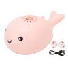 BTSEURY Electric Whale Floating Ball Toy, Cartoon Style USB Charge Bladeless Safe Electric Blowing Floating Ball Toy for Baby (Roseate) view 1