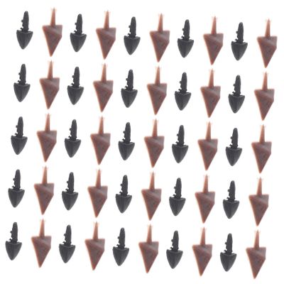 COHEALI 100pcs Realistic Chicken Toy Mouth Beak Parts for Craft DIY Animal Toy Making Plastic Insert Kit for Decor and Doll