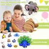 40 PCS 3D Printed Animal Figurines, Articulated Animal Figurines, Fidget Toys, Flexible Car Decor, Party Favor, Gifts for Girls and Boys, Office Desk Pets, for Easter Basket Stuffers, Birthday Gifts view 4