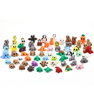 65 PCS 3D Printed Animal Figurines Set, Articulated Animal Figurines,Fidget Toys, Flexible Desk Decor, Party Favor, Gifts for Girls and Boys, Office Desk Pets, Classroom Reward for Valentines Day