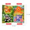 Magnetic Puzzles for Kids Ages 4-8 Toddlers 3-5, Jigsaw Puzzle Book with Animals Toddler Travel Toys, Educational Learning Gifts for Girls & Boys (69 PCS Animal 4 in 1 Book) view 2