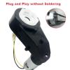 2 Pcs 12V RS570 Gearbox Motor Upgrade for Ride On Toys High Speed Drive Engine Motor Upgrade Gearbox 12 Volt 35000RPM Replacement Parts Compatible with SUV Jeep ATV Tractor view 2