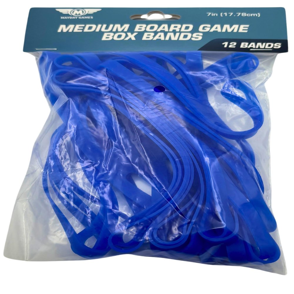 12 Pack of Medium Board Game Box Silica Bands (7 inches)