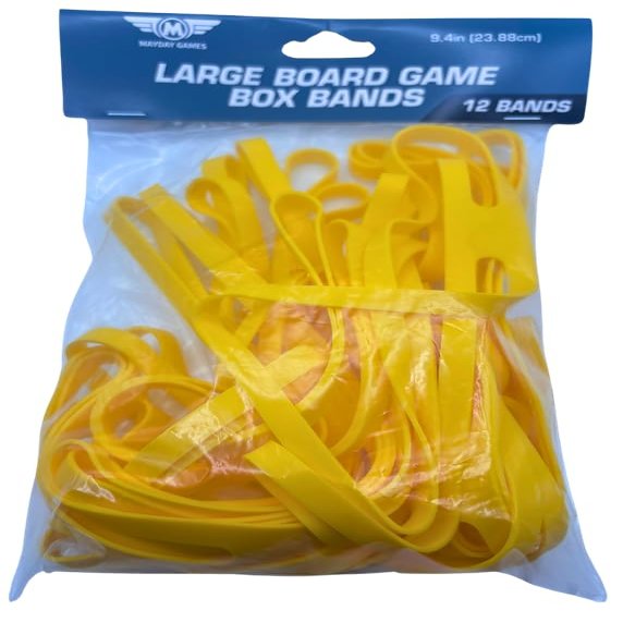 12 Pack of Large Board Game Box Silica Bands (9.4 inches)
