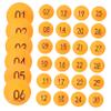 Holibanna Home Party Game Balls 30pcs Raffle Balls Numbers Plastic Bingo Balls Bar Game Props view 1