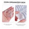 Angoily 40pcs Plastic Coin Container Case Coin Holder Capsules Organizer Box Storage Box for Cash view 3