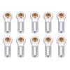 10pcs M3 Aluminum Ball End Link Rods | High - Strength Upgrade for AXIAL SCX10 1/10 RC Crawler Car | Accurate Fit Replacement Parts/RC Car Accessories (Silver) view 1