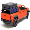 2024 Toyota Tacoma TRD Off-Road Edition Pickup Truck Octane Orange with Bed Camper 1/24 Diecast Model Car view 3