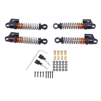 1/24 RC Shock Aluminum Alloy Adjustable Length Provides Balanced Driving Experience for Small Tracked Vehicles (Black)