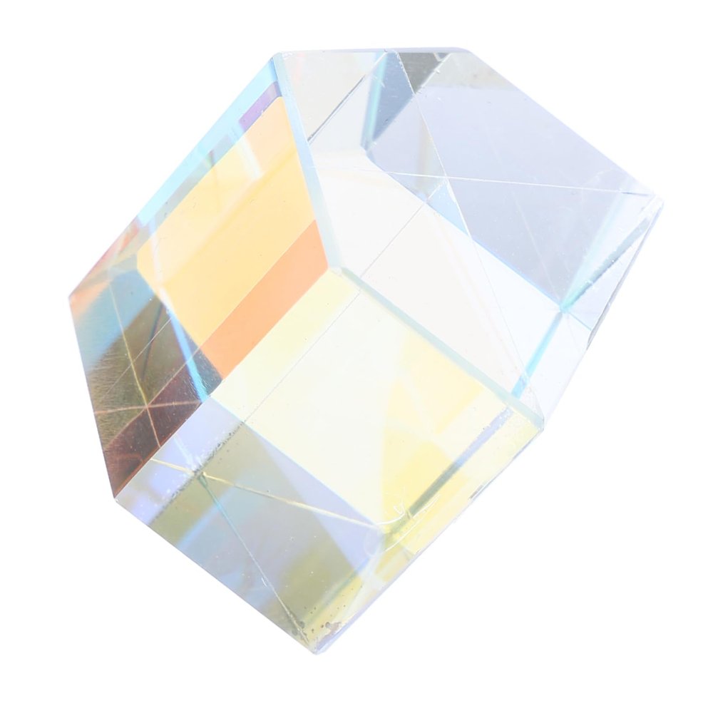 ABOOFAN Cube Sun Catcher Prism for Window Decoration Optical Glass Ornament Girls Unique Home Car Decor for Sunroom Photography
