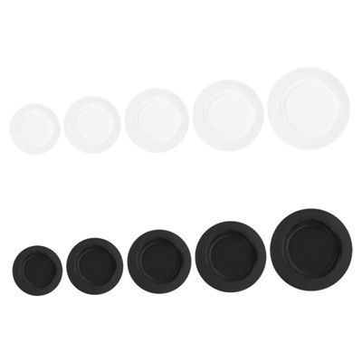 Anneome 10pcs Rubber Piggy Bank Stopper Plugs Black White Replacement for Saving Boxes Secure Rubber Stoppers for Money Saving