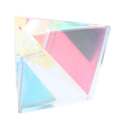 Cabilock 1set Pyramid Prism Color Mixing Glass Decor for Car Unique Option for Birthdays Box