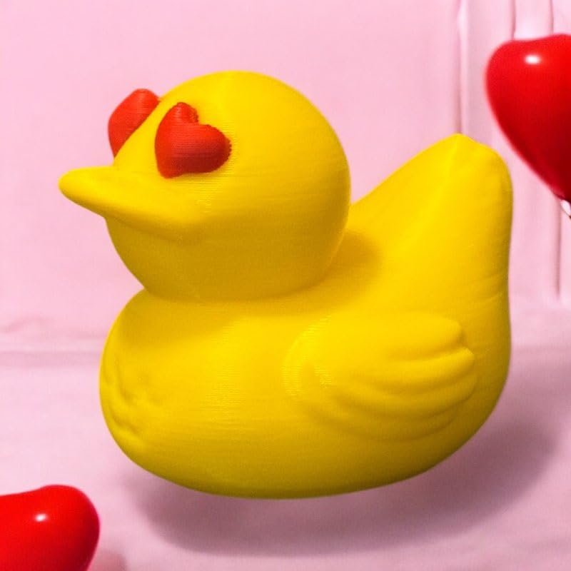 Articulated Duck with Heart Eyes | Home Dcor and Office Desk Toys | Autism, ADHD, Sensory | 3D Printed Gift